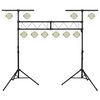 vidaXL Light Stand Black 338x115x(180-300) cm Steel