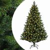 vidaXL Artificial Hinged Christmas Tree 120 cm 150 LEDs Warm White