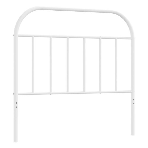 vidaXL Metal Replace Headboard White 100 cm