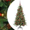vidaXL Artificial Hinged Christmas Tree Green 150 cm PE and PVC