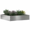 vidaXL Lawn Edging 6 pcs Silver 60 x 60 x 13 cm Galvanised Steel