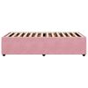 vidaXL Bed Frame without Mattress Pink 90x190 cm Single Velvet