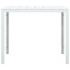 vidaXL Coffee Table White 78x78x74 cm HDPE Wood Look