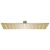 vidaXL Rain Shower Head Stainless Steel 30x20 cm Rectangular Gold