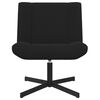 vidaXL Swivel Chair Black 63 x 75 x 76 cm Sheepskin