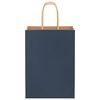 vidaXL Paper Bags 250 pcs with Handles Blue 15x8x21 cm
