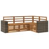 vidaXL Outdoor Sofa Set 4 pcs Polyester