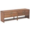 vidaXL TV Cabinet | Brown | Solid fir wood | Medium | TV Cabinet | Rectangular