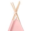 vidaXL Children Teepee Tent with Bag Peach Skin Pink 120x120x150 cm