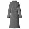 vidaXL Bathrobe without Hood Dark Grey M Flannel