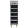 vidaXL Shoe Cabinet Grey Sonoma 30x35x105 cm Engineered Wood