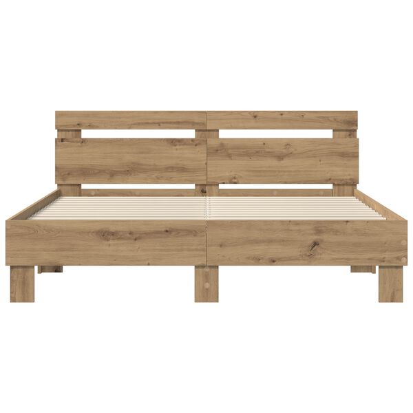 vidaXL Bed Frame Artisan Oak 160 x 200 cm Engineered Wood