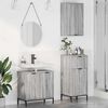 vidaXL Bathroom Furniture Set 3 pcs Grey sonoma Engineered wood
