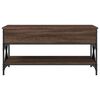 vidaXL Coffee Table Brown Oak 100x50x50 cm Engineered Wood and Metal