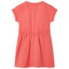 Kids' Dress with Drawstring Coral 140