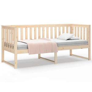 vidaXL Day Bed without Mattress 75x190 cm Small Single Solid Wood Pine
