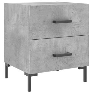 vidaXL Bedside Cabinet Concrete Grey 40x35x47.5 cm Engineered Wood