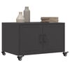 vidaXL Coffee Table Black 68x50x43.5 cm Steel