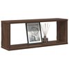 vidaXL Wall Cube Shelves 4 pcs Brown Oak 60x15x23 cm Engineered Wood