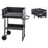 ProGarden Charcoal Barbecue Rectangle Black