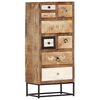 vidaXL Drawer Cabinet 45x30x105 cm Solid Reclaimed Wood