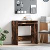 vidaXL Desk with Drawer Smoked Oak 77.5 x 43 x 79 cm Engineered Wood