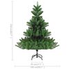vidaXL Nordmann Fir Artificial Christmas Tree LED&Ball Set Green 210cm