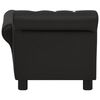 vidaXL Dog Sofa Black 83x45x42 cm Faux Leather