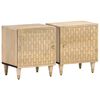 vidaXL Bedside Cabinets 2 pcs 40x33x46 cm Solid Wood Mango