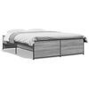 vidaXL Bed Frame without Mattress Grey Sonoma 120x190 cm