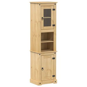 vidaXL Bathroom Cabinet "Corona" 50x40x185 cm Solid Wood Pine