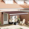 vidaXL Manual Retractable Awning Brown 400x300 cm