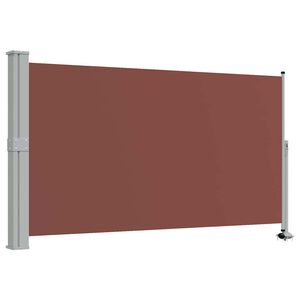 vidaXL Patio Retractable Side Awning 140 x 300 cm Brown