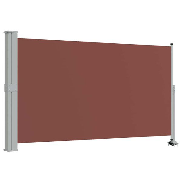vidaXL Patio Retractable Side Awning 140 x 300 cm Brown
