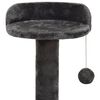 vidaXL Cat Tree with Sisal Scratching Posts Dark Grey 120 cm