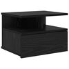 vidaXL Floating Nightstand Black Oak 40 x 31 x 28 cm Engineered Wood