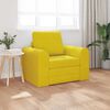 vidaXL Sofa Bed Yellow 98 x 71 x 83 cm Velvet