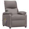 vidaXL Massage Chair Taupe Fabric