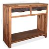 vidaXL Console Table Solid Acacia Wood 86x30x75 cm