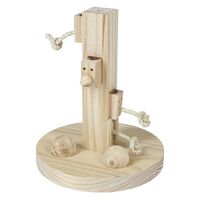 Kerbl Small Animal Thinking and Learning Toy 25x25x30 cm Wood