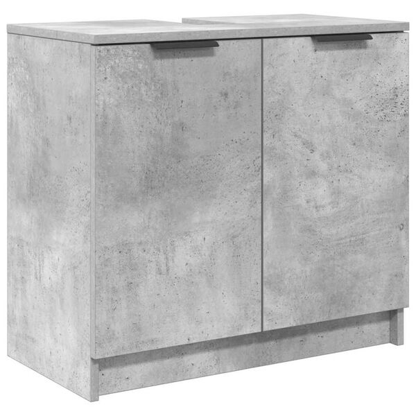 vidaXL Bathroom Cabinet with Storage Concrete Grey 64.5 x 33.5 x 59 cm