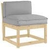 vidaXL Pallet Cushion for Backrest Grey 80 x 40 x 12 cm Oxford fabric