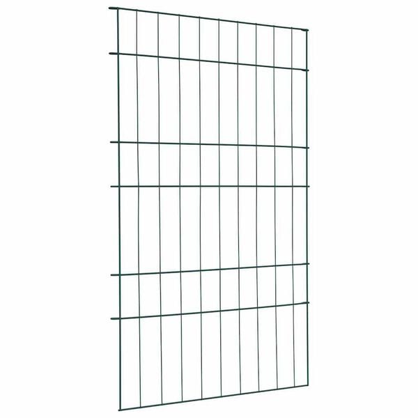 vidaXL Pond Fence Set 8 pcs Green 50 x 80 cm Steel