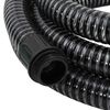 vidaXL Suction Hose with Brass Connectors Black 1.1" 4 m PVC