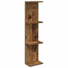 vidaXL Wall Shelf Old Wood 25 x 15 x 100 cm Engineered Wood