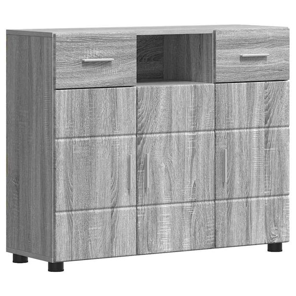 vidaXL Sideboard Grey sonoma 88.5 x 30.5 x 73 cm Engineered Wood
