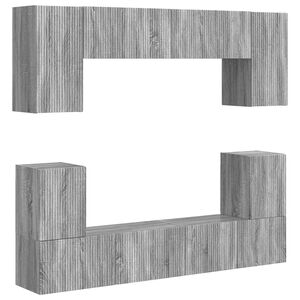 vidaXL TV Cabinet Set 5 pcs Grey Sonoma Engineered Wood