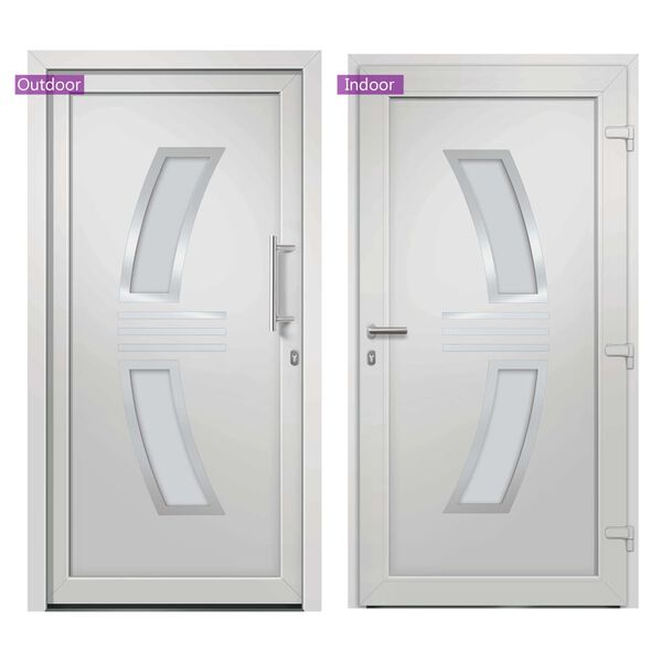 vidaXL Front Door White 98x208 cm