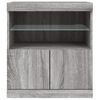 vidaXL Sideboard with LED Lights Grey Sonoma 60x37x67 cm