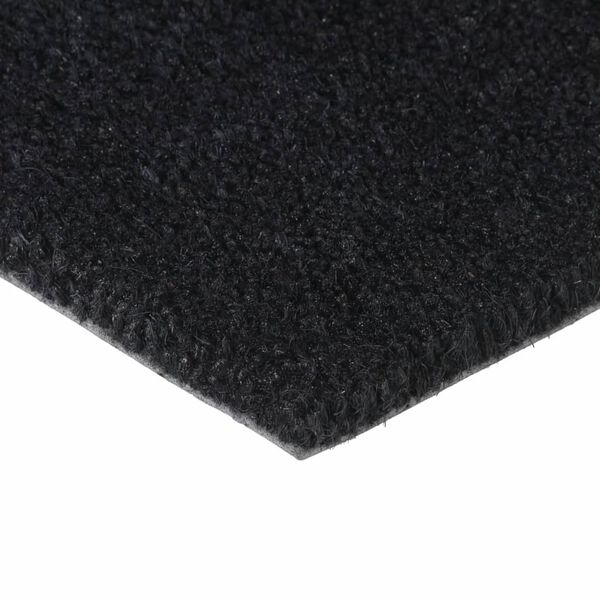 vidaXL Door Mat Black 50x80 cm Tufted Coir